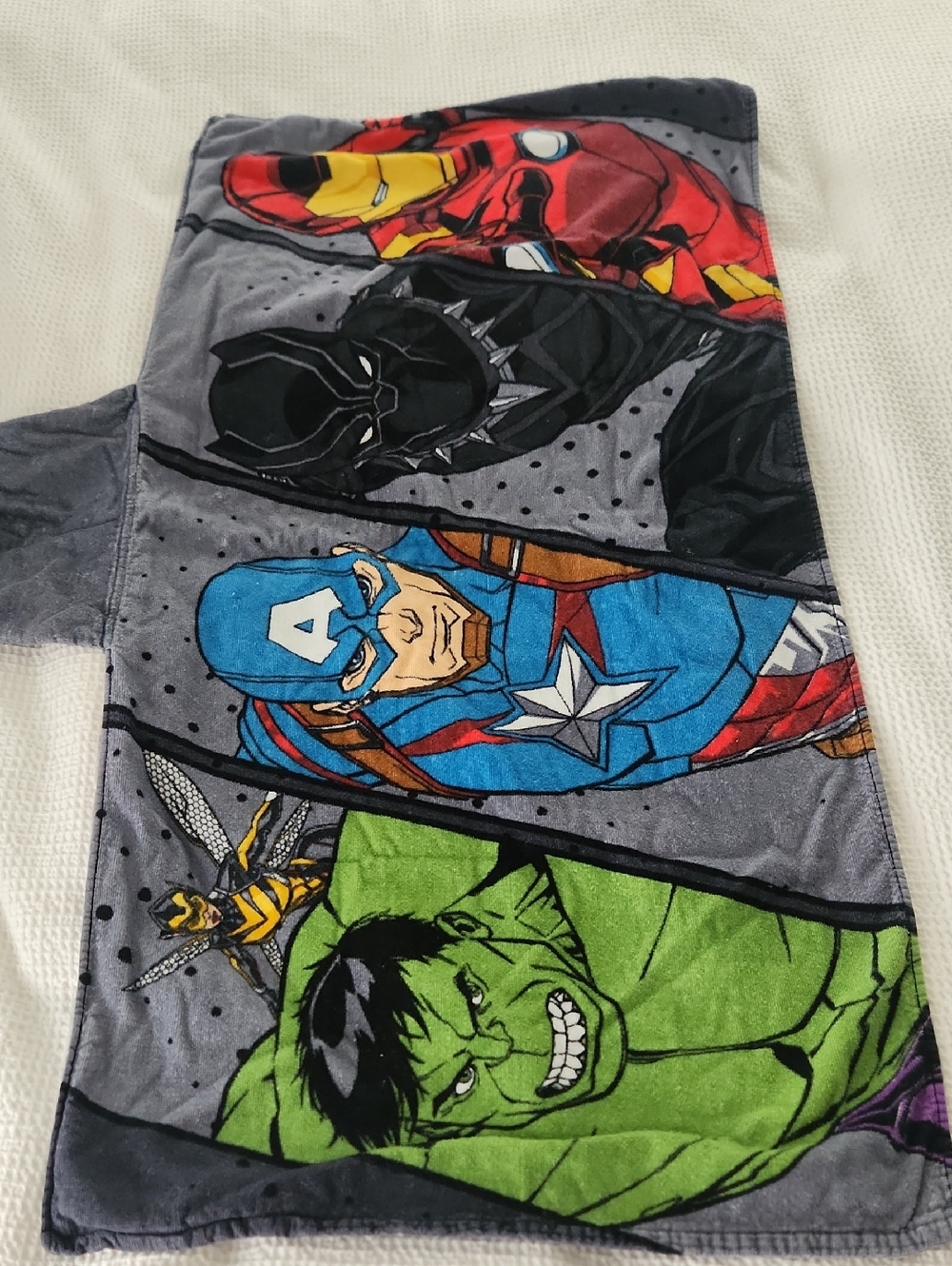 Marvel Superhero Kids Costume Hoodie Towel - Multicolor